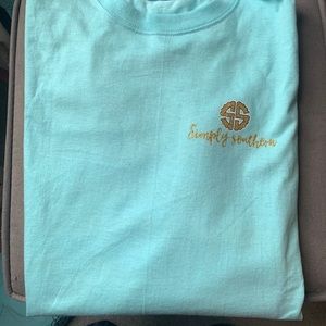 Simply Southern Blue Long Sleeve Size L
